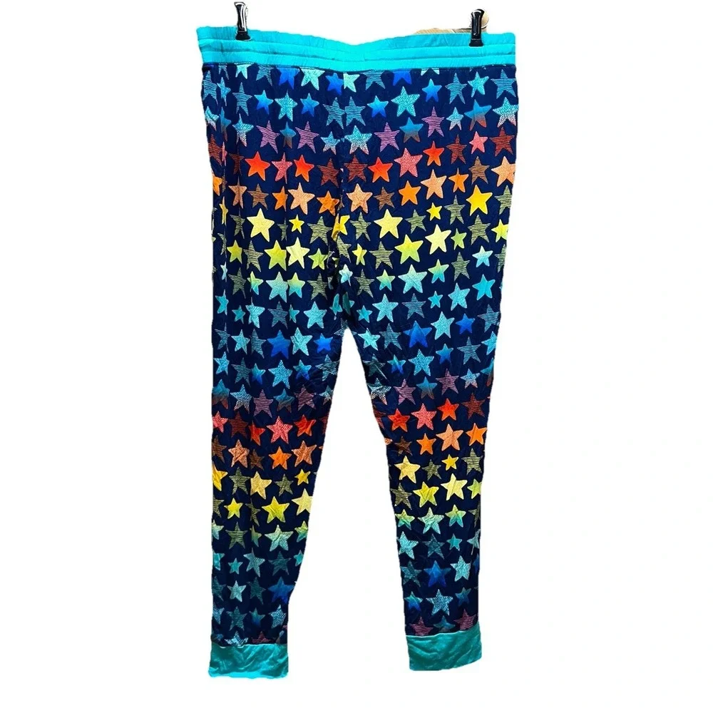 Little Sleepies Colorful Shades Of Stars Bamboo 2-Piece Pajama Set Women's XL